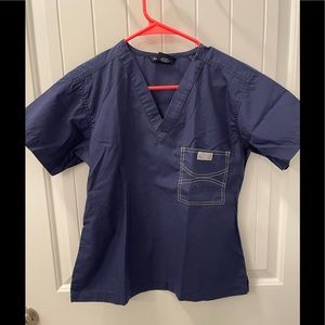 Blue Sky Scrub Top